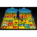 Matchbox Cars Two Carry Cases Containing A Mixed Collection Of Diecast Model Cars,