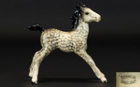 Beswick Horse Figure ' Foal ' Large Stretched Parallel Forelegs. Model No 836, Designer A.