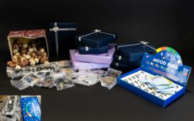 Two Large Boxes Of Contemporary Costume Jewellery And Novelty Items A Varied Lot Comprising Several