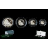Royal Mint Issue 2007 Britannia Collection Silver Proof 4 ( Four ) Coin Set.
