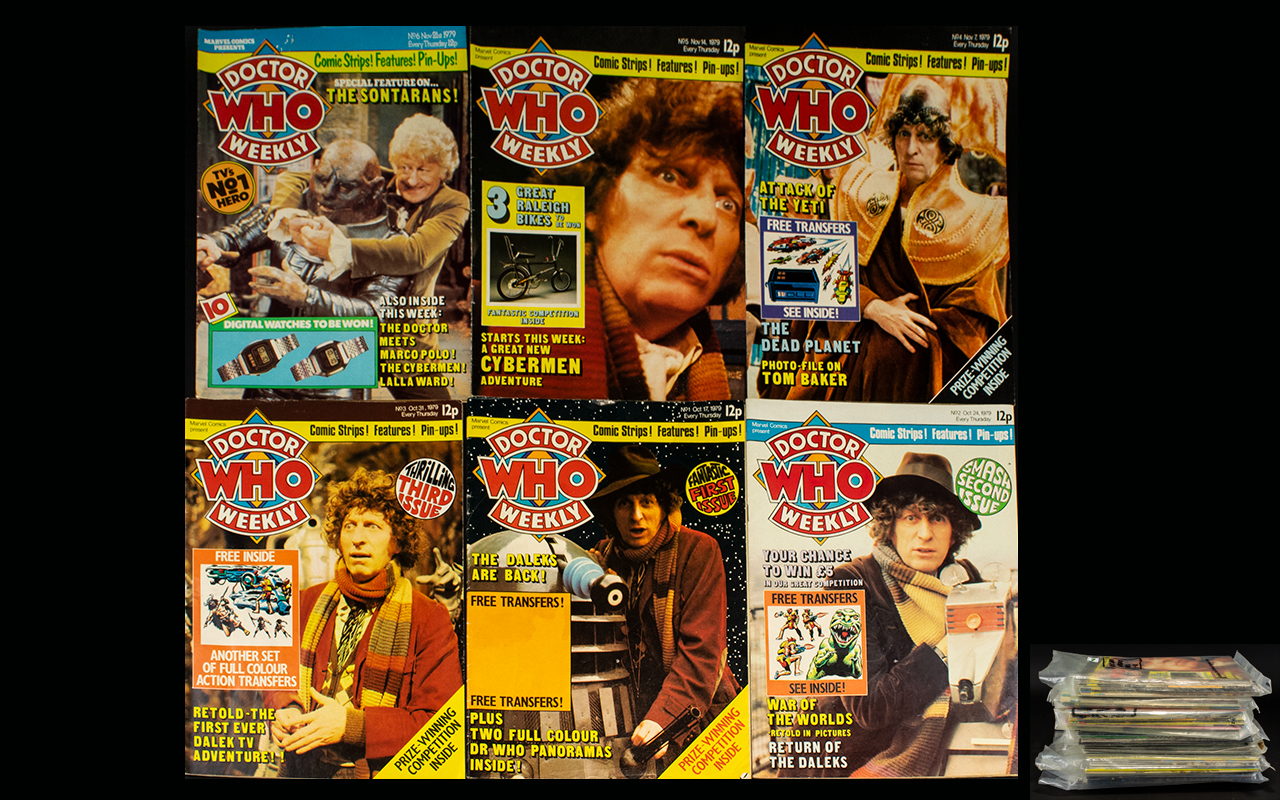 Doctor Who Interest A Large Collection Of Doctor Who Monthly Magazines All in good condition to