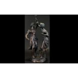 Modern Bronze Sculpture Large figure gro