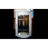 A Vintage Glazed Wall Vitrine White pain