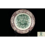 An Earthenware Soup Plate By J. & M.P. B