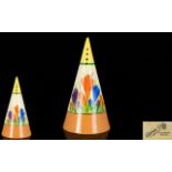 Clarice Cliff Hand Painted Conical Shape