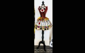 Mannequin With Casino Theme, Painted Bla