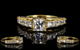 Swarovski Zirconia Princess Cut Ring, a