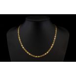 A Fine Quality Fancy 9ct Gold Chain with Good Clasp. Full Hallmark for 9ct.