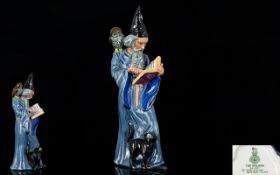 Royal Doulton Hand Painted Ceramic Figure ' The Wizard ' Style One. HN2877. Designer A.