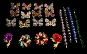 A Good Collection of Sparkly Costume Jewellery,