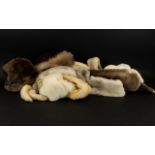 A Collection Of Vintage Fur Stoles And Accessories Seven Items in total to include two full pelt