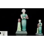 Manor Ltd Editions The Pottery Ladies Ltd and Numbered Ceramic Figurine - Titled ' Charlotte Rhead