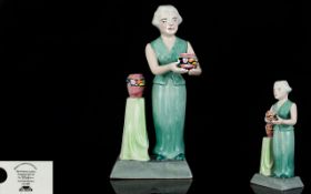 Manor Ltd Editions The Pottery Ladies Ltd and Numbered Ceramic Figurine - Titled ' Charlotte Rhead