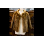 Medium Brown Vintage Mink Short Jacket, fully lined in polysatin.