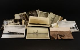 WWI Interest A Collection Of Photographic Postcards Depicting The German Fleet Approx 41 in total,