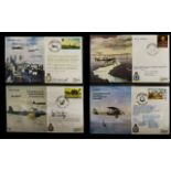 Bomber Squadron Series Set mounted in RAF Museum Album, all covers signed, 45 in total reference