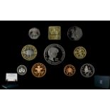 Royal Mint 1999 United Kingdom Proof Coin Collection 10 coins, all struck to proof quality.