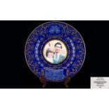 Caverswall Wall Plate Commemorating the Wedding of Prince Charles to Diana Spencer on 29th July