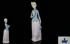 Lladro Porcelain Figurine ' Miss Teresa ' Model No 4999. Issued 1978 - 1983. Height 12.