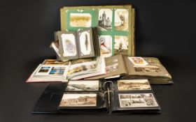 Collection of 5 Postcard/Photo Albums dated over the last 100 years,