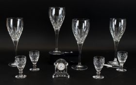 A Collection Of Waterford Crystal Nocturne Wine Glasses Each marked to base, good condition.