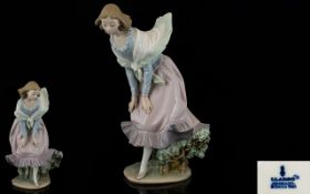 Lladro - Large and Impressive Porcelain Figurine - Rare Piece ' March Winds ' Model No 5061.