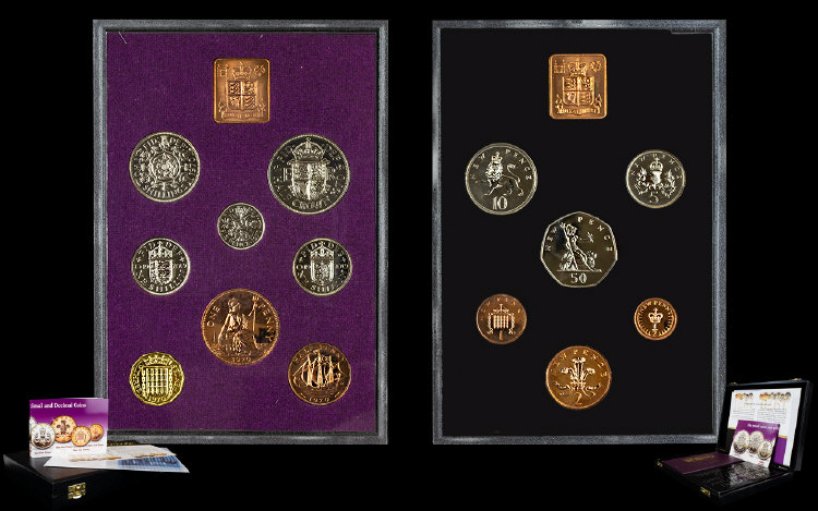 Royal Mint Issue Offered by The London Mint Office - The Last and First Proof Sets of British Pre-