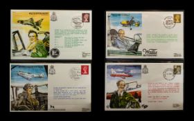 Test Pilot Series, 40 covers in total, reference numbers TP1-RP40 dated 1979-1984. Set mounted in