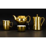 Royal Worcester, Four Pieces Of Gold Lustre Table Ware To include Coffee pot, teapot, cream jug