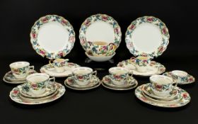 Royal Cauldron Victoria Serveware Approx 30 pieces in total to include cake plates, side plates,