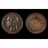 International Exhibition Large Proof Like Bronze Medallion By C. Weiner Date 1862.