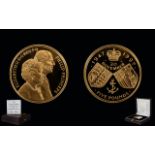 Royal Mint United Kingdom 1997 Ltd and Numbered Edition Golden Wedding Anniversary Queen Elizabeth