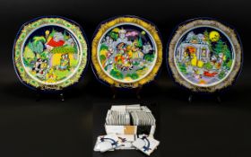 Rosenthal Christmas Plates by Bjorn Winblat 3 x 10"Christmas Plates 1983 - 1984 - 1985.