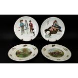 Gorham Fine Bone China Two Norman Rockwell Collectors Plates 1. Winter - 'A Lickin Good Bath', 2.