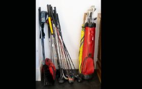 Golf Interest - Collection Of Clubs And Golf Bag. 29 Clubs In Total. Comprising Mocad, Pro Velvet,