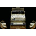 A National Cash Register Untested, digital display to bottom, Typical gilt embossed laurel wreath