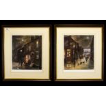 Tom Brown - Pencil Signed Pair of Ltd and Numbered Edition Colour Prints / Lithographs. Both