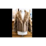 Vintage Medium Brown Mink Short Jacket.