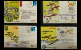Air Display Series 40 covers in total, references AD1 - AD40, dated 1974 - 1978. Set mounted in