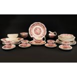 A Large Collection of Mason's Ironstone in Vista Pattern approx (43) items in total, cream ground