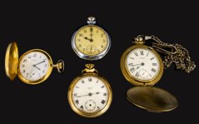 A Small Collection Of Pocket Watches Four In Total To Include (1) Smiths Empire Pocket Watch Made