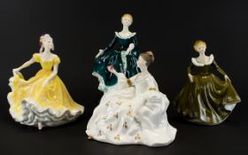 A Collection Of Four Royal Doulton Figures To include HN2461 'Janine' HN2379 'Ninette',