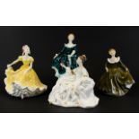 A Collection Of Four Royal Doulton Figures To include HN2461 'Janine' HN2379 'Ninette',