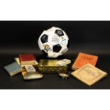 Box Of Collectables To Include Virginia Tobacco Cigarette Cards, UEFA Euro 2000 Football,