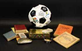 Box Of Collectables To Include Virginia Tobacco Cigarette Cards, UEFA Euro 2000 Football,