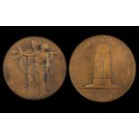 Great Britain World War I Large Memorial Bronze Medal 'Unveiling of the Cenotaph',