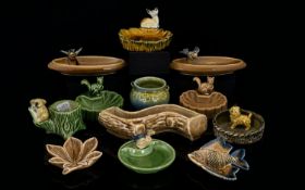 Wade Collection of Basket Dishes with Puppies / Animals etc - From 1969 - 1982, Bird, Bowls / Dishes