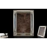 Large - Nice Quality Contemporary Silver Photo Frame Decorated with Shell Motifs to Corners and
