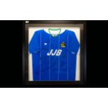 Football Interest Framed And Glazed Wigan Athletic Signed Football Shirt.