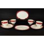 Midwinter Red Domino Hostess Sets x 4.